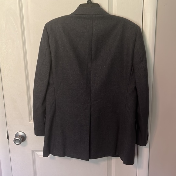 🌖 Blue gray men’s sports jacket blazer 100% pure virgin wool - Picture 6 of 11